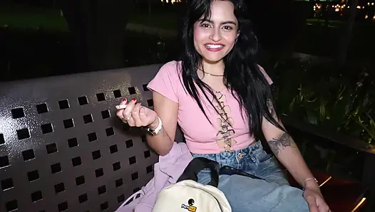 Amateur Public Pickup: Latina Fan With Pornhub Backpack Gives Deepthroat Blowjob & Gets Raw Creampie