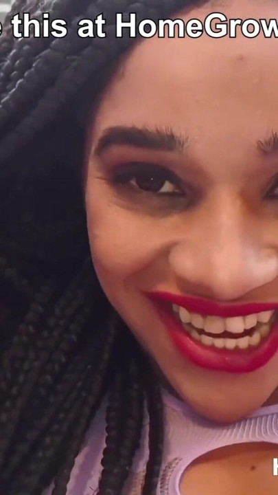 Ebony with Braids takes it Deep in her Holes at HomeGrownEurope | Clip 1