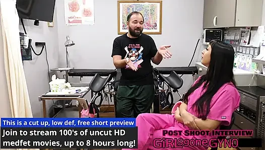 Selena Sativa's 1st Gyno Exam