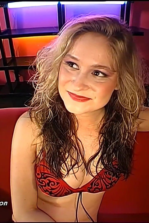 Filthy Blonde in Red Lingerie Gets Gangbanged and Creampied by Multiple Guys