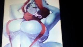 THICC Blue Alien Girl Cum Tribute (Requested by HankKD7)