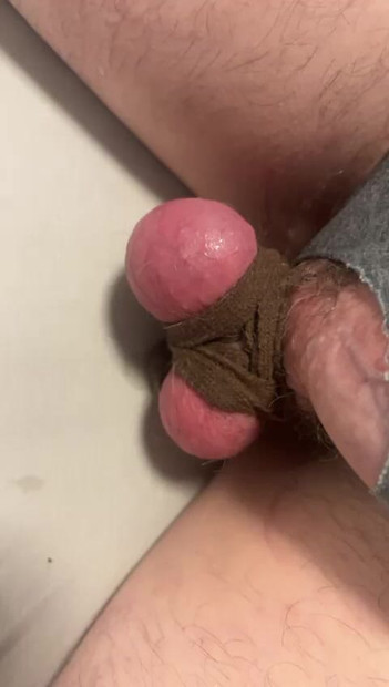 I beat my balls hard for my master