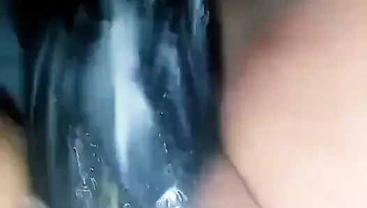 Büyük siyah çift dildo