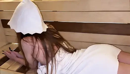 Hot Sex with a Stranger in the Sauna