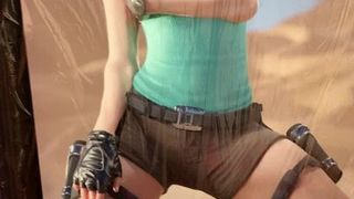 Lara Croft cumshot sop