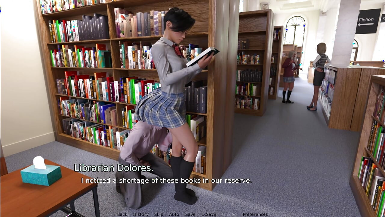 ซิดนีย์เสนอแม็กซ์กินตูดและน้ําแตกในห้องสมุดของโรงเรียน