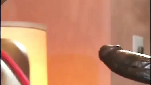 Black busty slut gets huge dick inside her perfect wide cunt