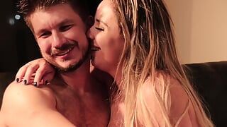 Hot blonde gives her ass and gets milk in her mouth - Lilith Scarlett