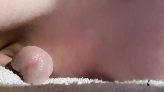 Rubbing the mattress and cumming