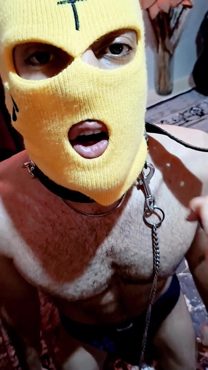Part 3  Foot on His Back, Collar On, Laughing While I Humiliate My Slave | Clip 1