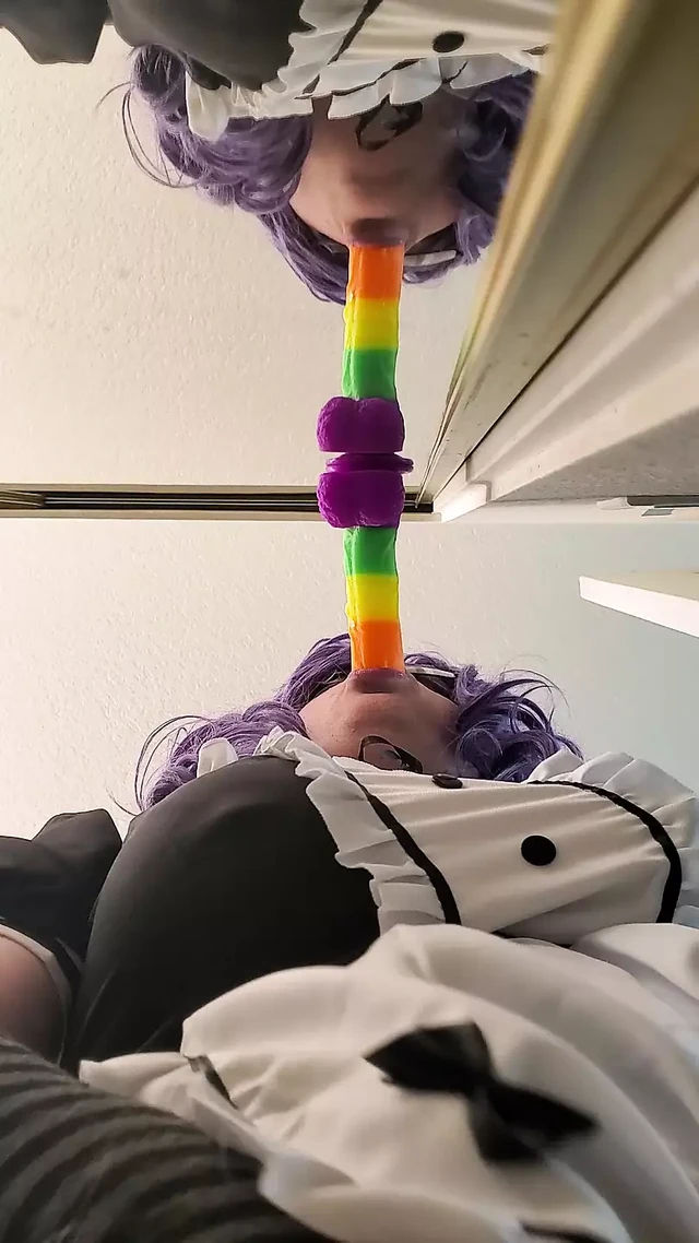 SometimesNiki maid practicing on dildo upshot