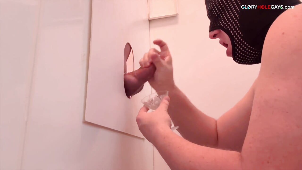 Big Cock Straight Guy Shoots Multiple Loads Into Cum Glass at the Gloryhole