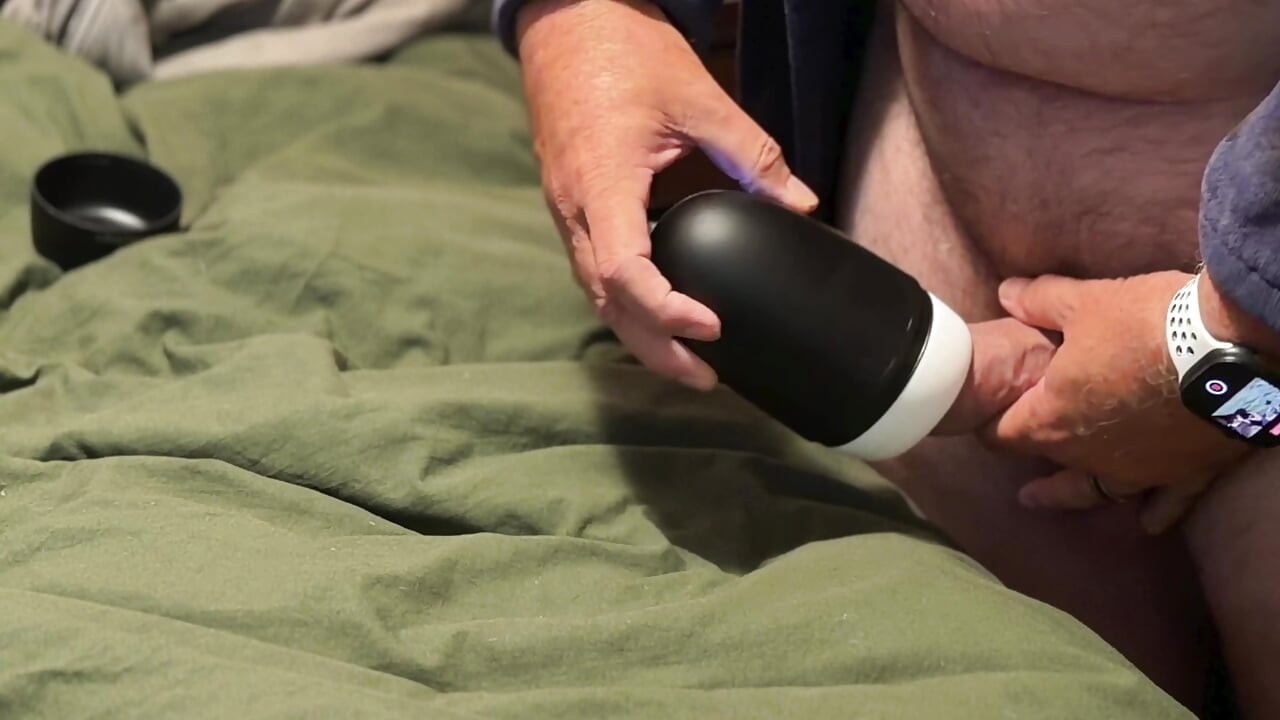 Hands free orgasm cum lube collecting