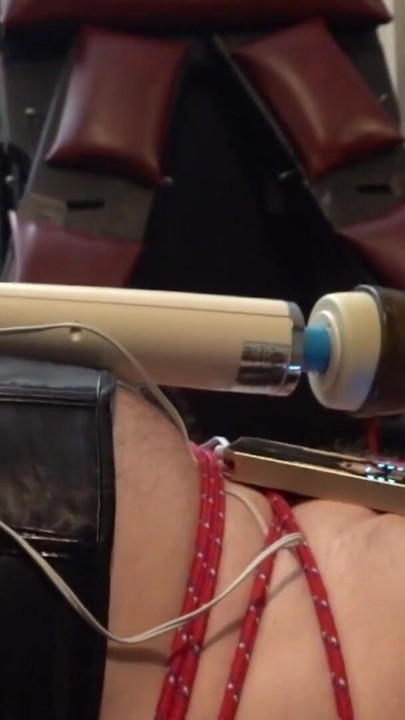 Bondage, Nipple E-stim, Penis Pump and Sounding on the Coffin Bondage Board | Clip 1