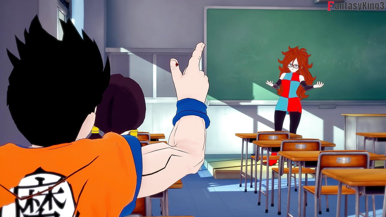 Krillin almost finds Android 18 and Roshi fucking - Dragon Ball Zex Series