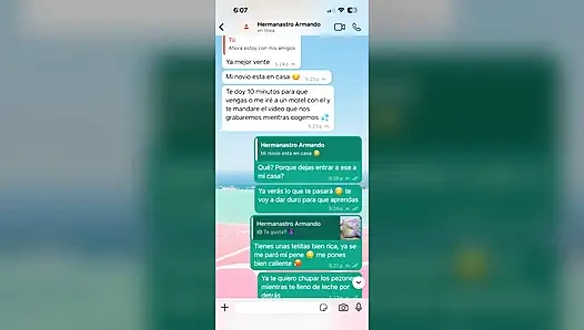 Hot WhatsApp Chat with My Stepsister Ends in ANAL Happy Ending