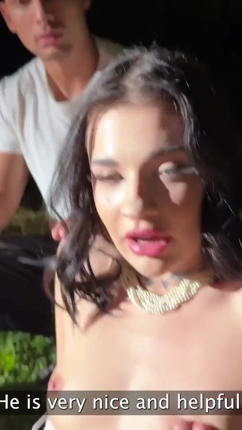 HUNT4K. She loves to suck strangers cock and cheat on her BF in public | Clip 1