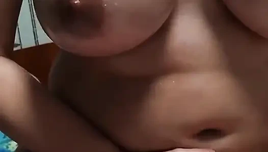 Oiled Emma's Handjob,pussyjob,pussy Teasing and Riding on Oiled Cock