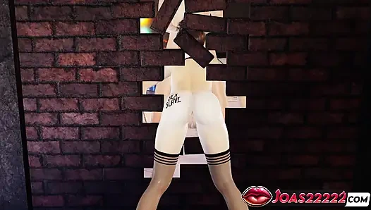 Sexy Kojuro Pool 3D Hentai - Sloppy Water Blowjob, Frenulum Lick, Glory Hole Cumshot