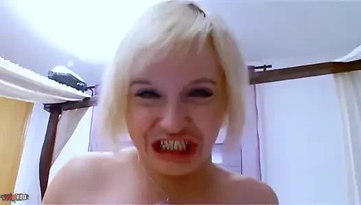 Maeva: Smalltits Girl Sucking a Cock and Fucking Hard