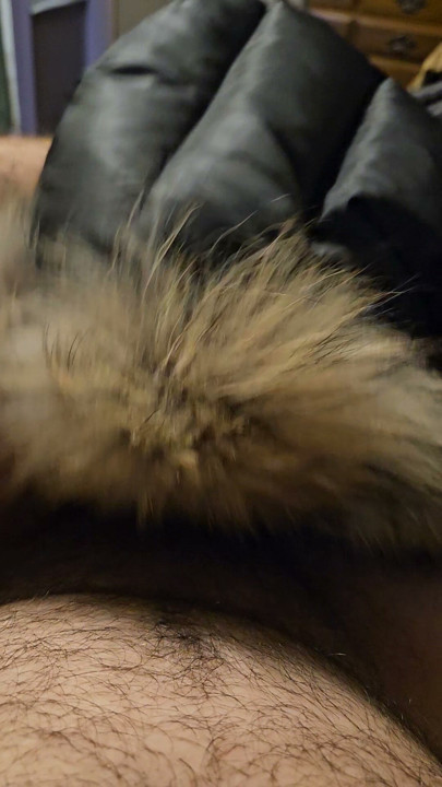 New fur parka play down jacket fetish