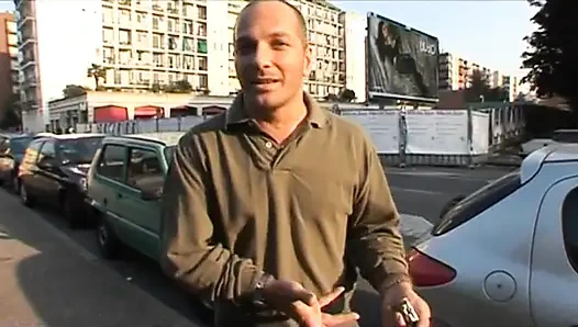 Italia slut banged by two man with hard cock who want to cum on her mouth - DVD