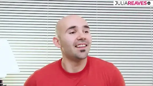 Hot girl gets face covered in cum after getting fucked hard on the sofa