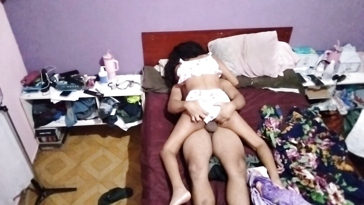 Stepdaughter has hot sex with stepdad.