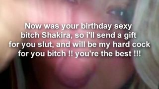 Shakira cum tribute 21 - feliz aniversário puta !!! (2017)