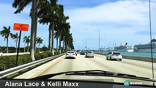 Alana Lace ve Kelli Maxxx ile Güney Plajı'nda bir gün