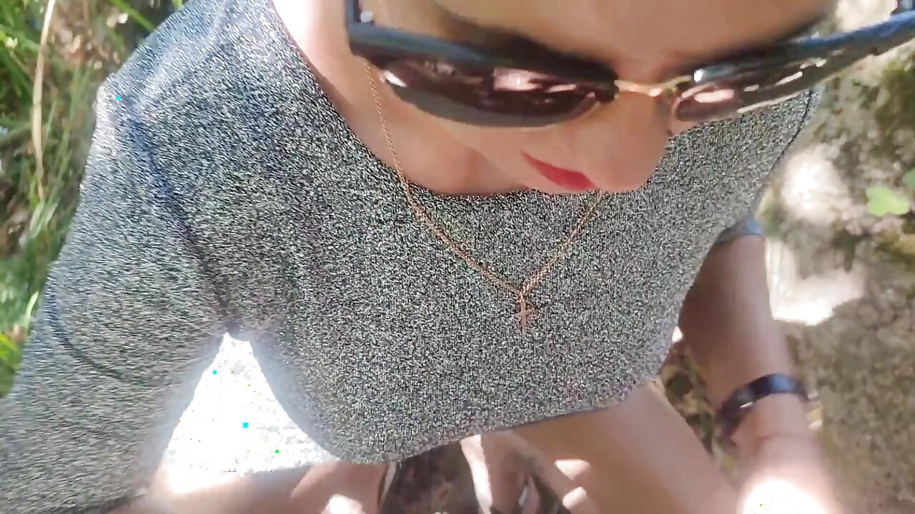 Outdoor Oral and Doggy Style Sex
