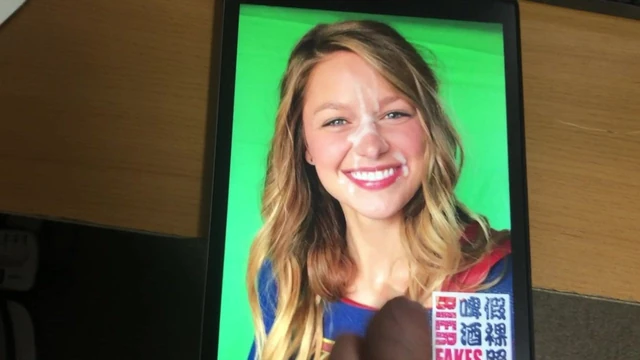 Melissa Benoist fake cumshot tribute