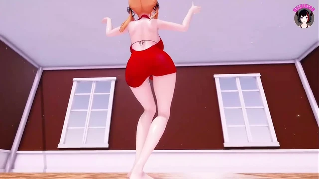 Suzuya & Kashima - Great Dance In Sexy Red Dress