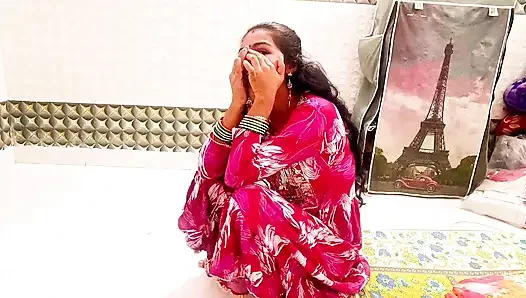 Desi Girl Pink Suit Blowjob & Ass Fuck Doggy Style