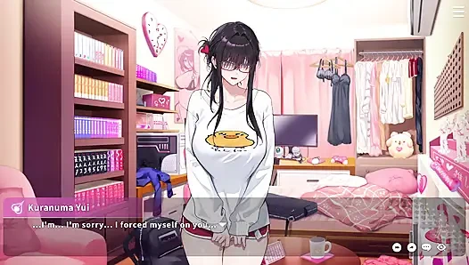 4 V-liebhaberin yui reibt ihn ein. Unser MC kommt rein und sieht, wie Yui masturbiert!