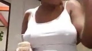 Black drunk boobs from Congo