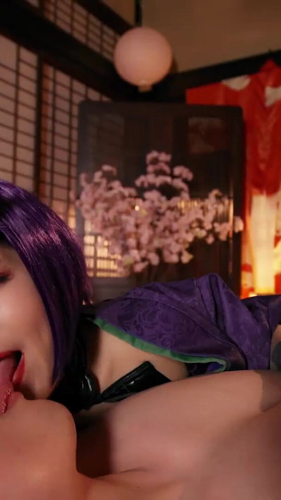 Powerful moment from "Cospuri Aika Suzumiya in Shuten Douji Cosplay"