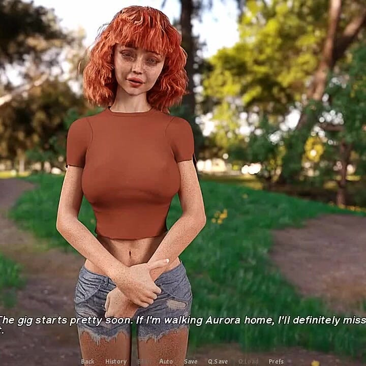 Off the record: cute red head girl in the park ep 7
