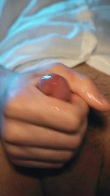 Jaw-dropping moment from "Jerks off his cock with lots of lube. Handjob sounds from Noel Dero and a loud orgasm."