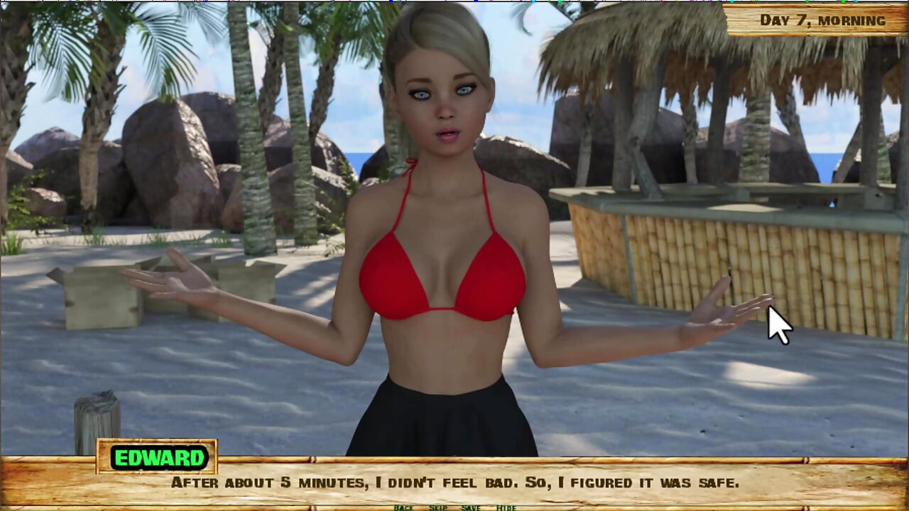 Lewd Island # 7 - explorando la playa