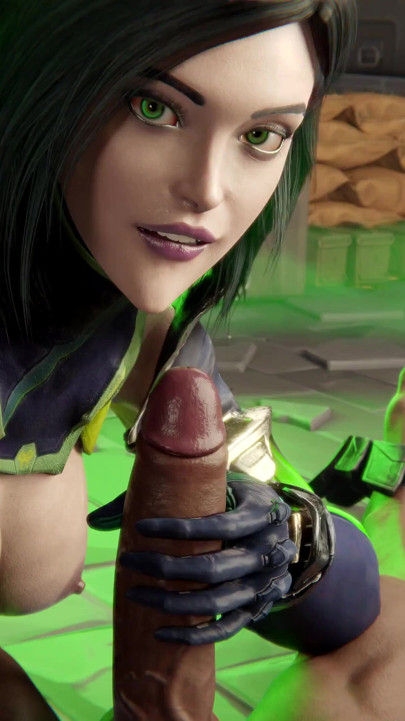 3D Vyper Blowjob and Cumshot