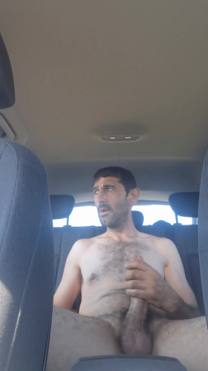 Mature men masturbating naked in the car' | Clip 2