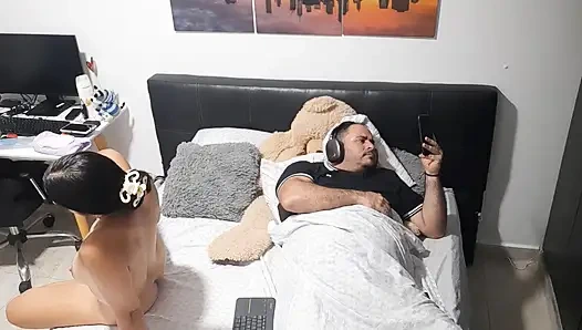 I change clothes with my stepfather and he doesn't look at me