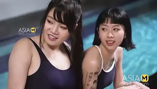 Modelmedia Asia - Équipe de natation féminine de salopes - Yue Ke Lan - MD-0242 - Meilleure vidéo porno originale d'Asie