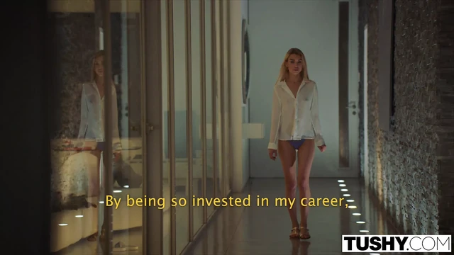 TUSHY Model has a crush on her manager and uses a butt plug