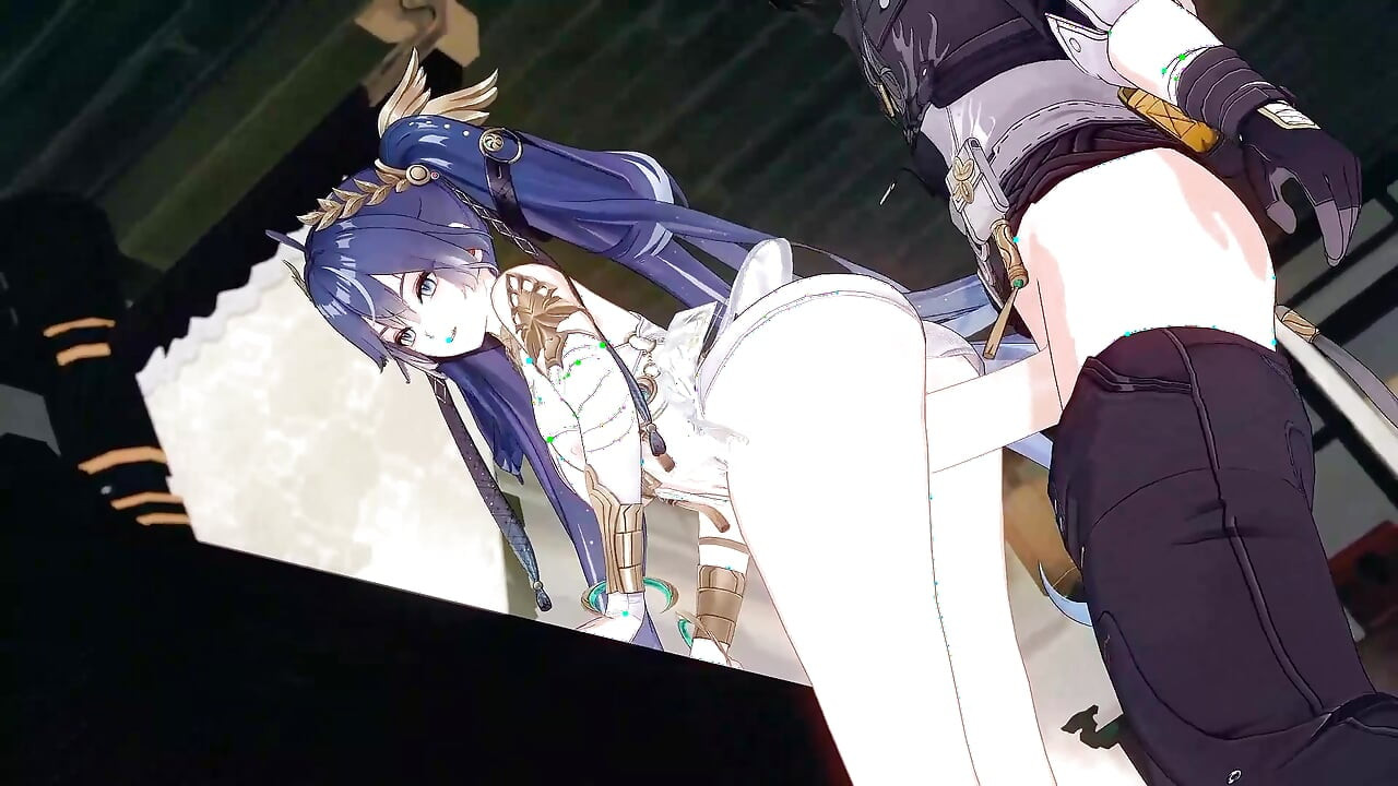 Wuthering Waves - cảnh làm tình khiêu dâm luno với rover - 3d hentai animation