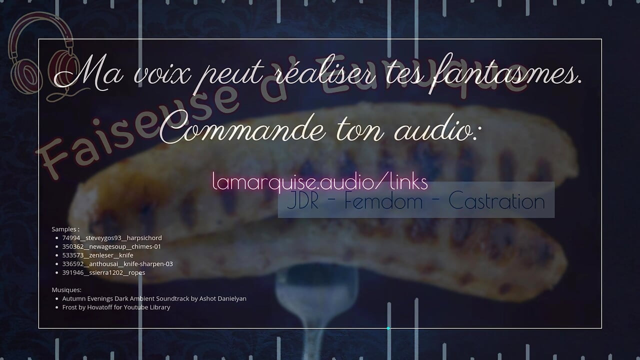 (teaser) Je te coupe la bite - castración de dominatrix en audio francés
