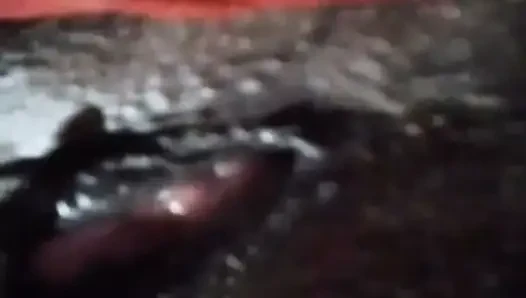 Romantic Indian girl in bed at night