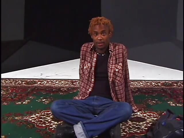 Two gay black men have sex in the floor