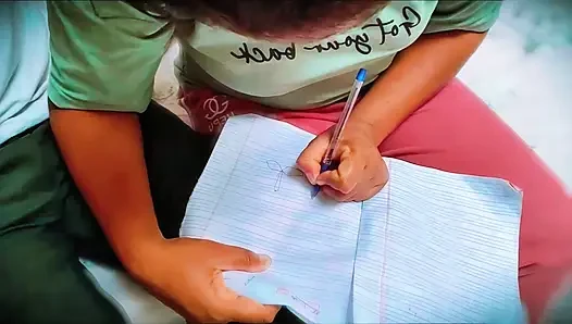 village girl gose to tution but is punished by the teacher for not completing her homework, and Fuck her tight pussy by teacher,
